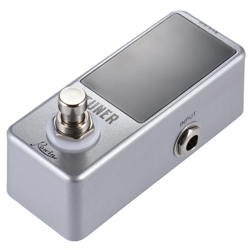 Mini Chromatic Tuner Pedal EffectGuitar Bass Musical Instrumen LED Display True Bypass GuitarTuner for Guitar Bass Accessories