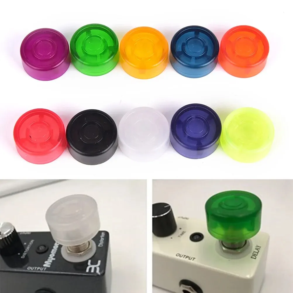 10 Pack Electric Guitar Effects Pedals Multicolor Mooer Candy Covers Footswitch Covers Plastic Bumpers Effect Pedal Caps