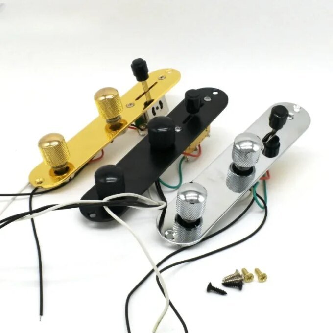 1PC Way Wired Loaded Prewired Control Plate Harness Switch Knobs for Tele Telecaster Guitar Parts Guitar Accessories - Image 3