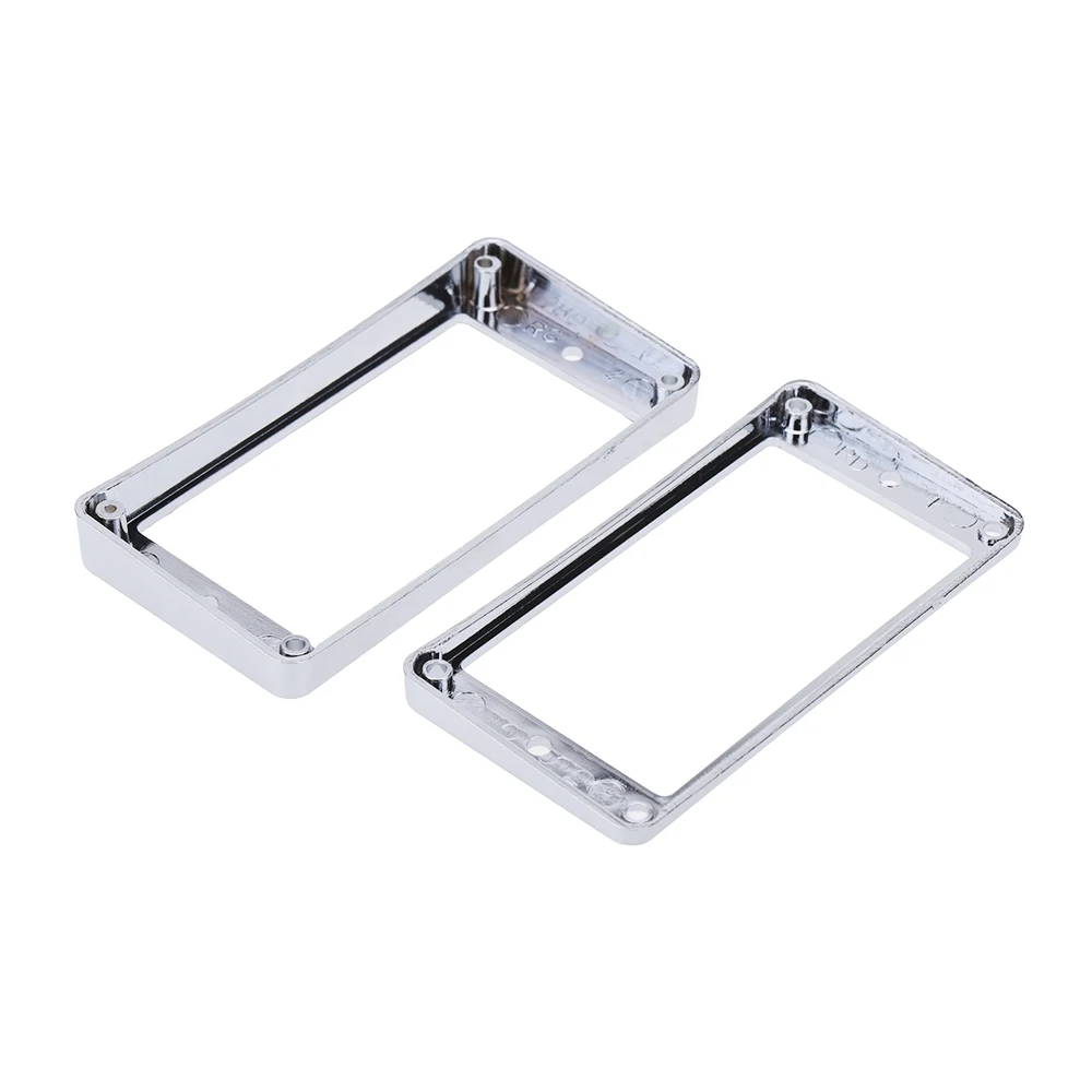 LP Electric Guitar Pickup Curved Frame High and Low Curved Frame Set Chrome-Plated Plastic Guitar Pickup Frame Mounting Ring