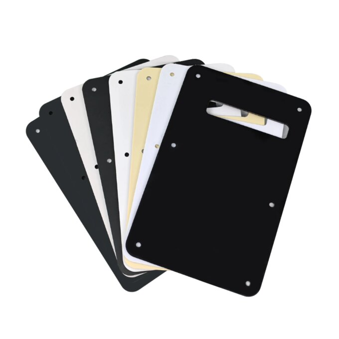 PHRILAM  6 Holes Guitar Back Plate Cavity Cover Pickguard for Fender Standard Stratocaster Strat ST Modern Style Electric Guitar - Image 2