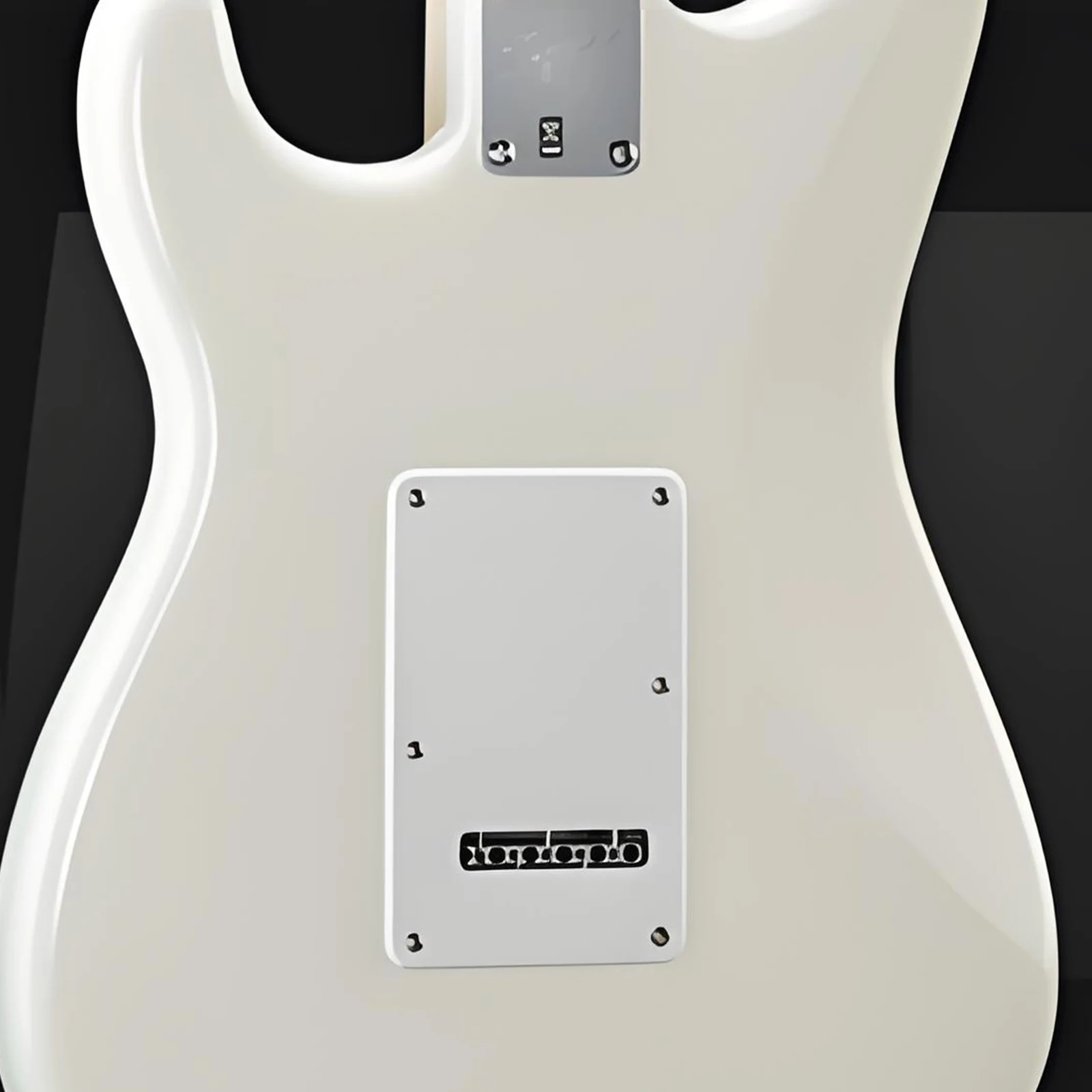 PHRILAM  6 Holes Guitar Back Plate Cavity Cover Pickguard for Fender Standard Stratocaster Strat ST Modern Style Electric Guitar