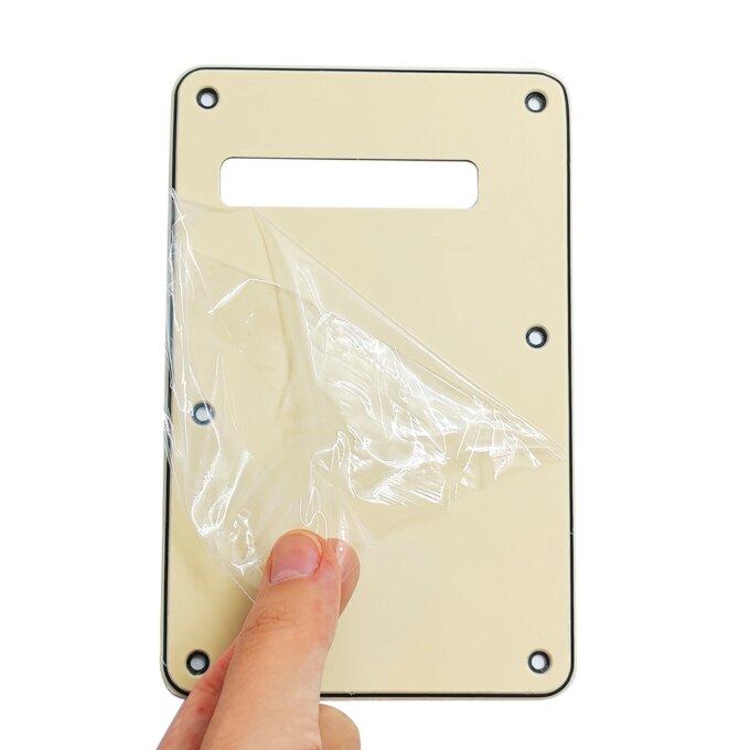 PHRILAM  6 Holes Guitar Back Plate Cavity Cover Pickguard for Fender Standard Stratocaster Strat ST Modern Style Electric Guitar - Image 4