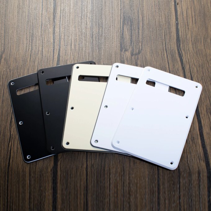 PHRILAM  6 Holes Guitar Back Plate Cavity Cover Pickguard for Fender Standard Stratocaster Strat ST Modern Style Electric Guitar - Image 3