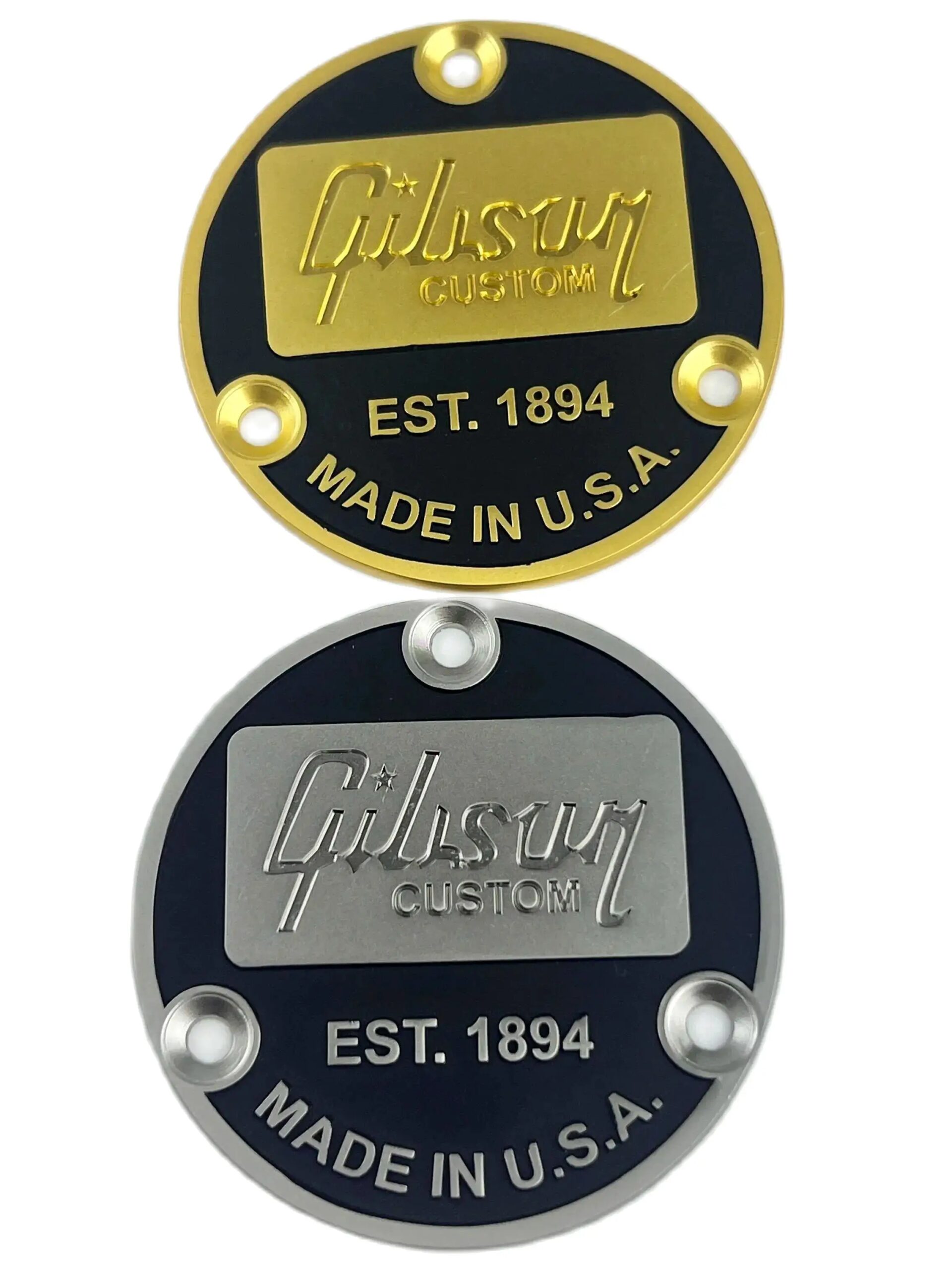LP Guitar Back Cover Smoked Black Metal Toggle Switch Silver
