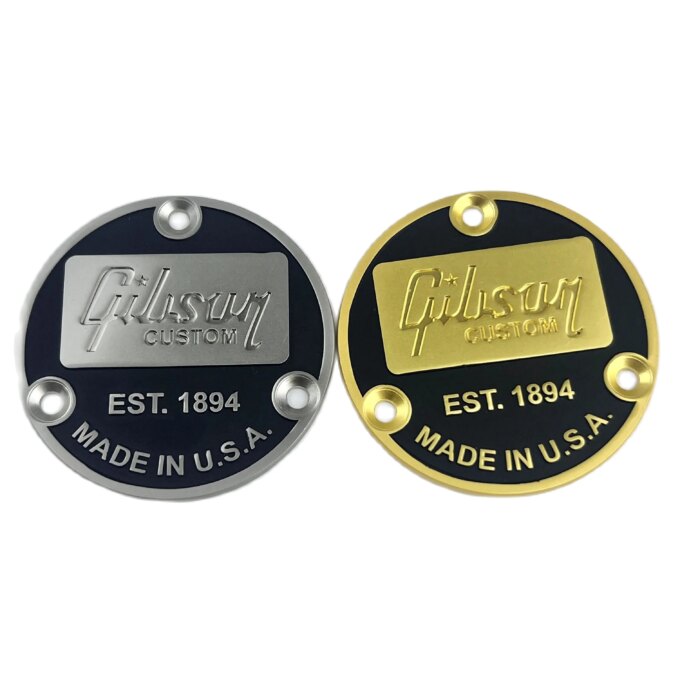 LP Guitar Back Cover Smoked Black Metal Toggle Switch Silver