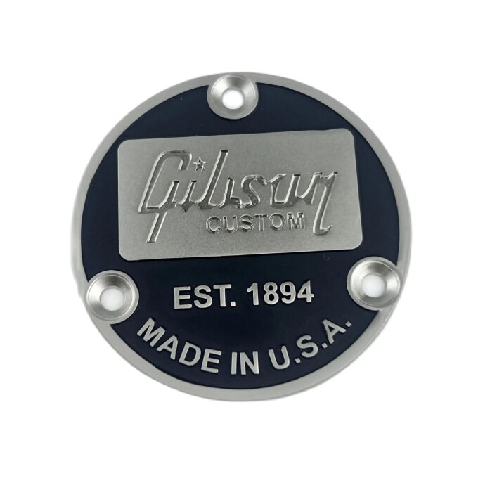 LP Guitar Back Cover Smoked Black Metal Toggle Switch Silver - Image 3