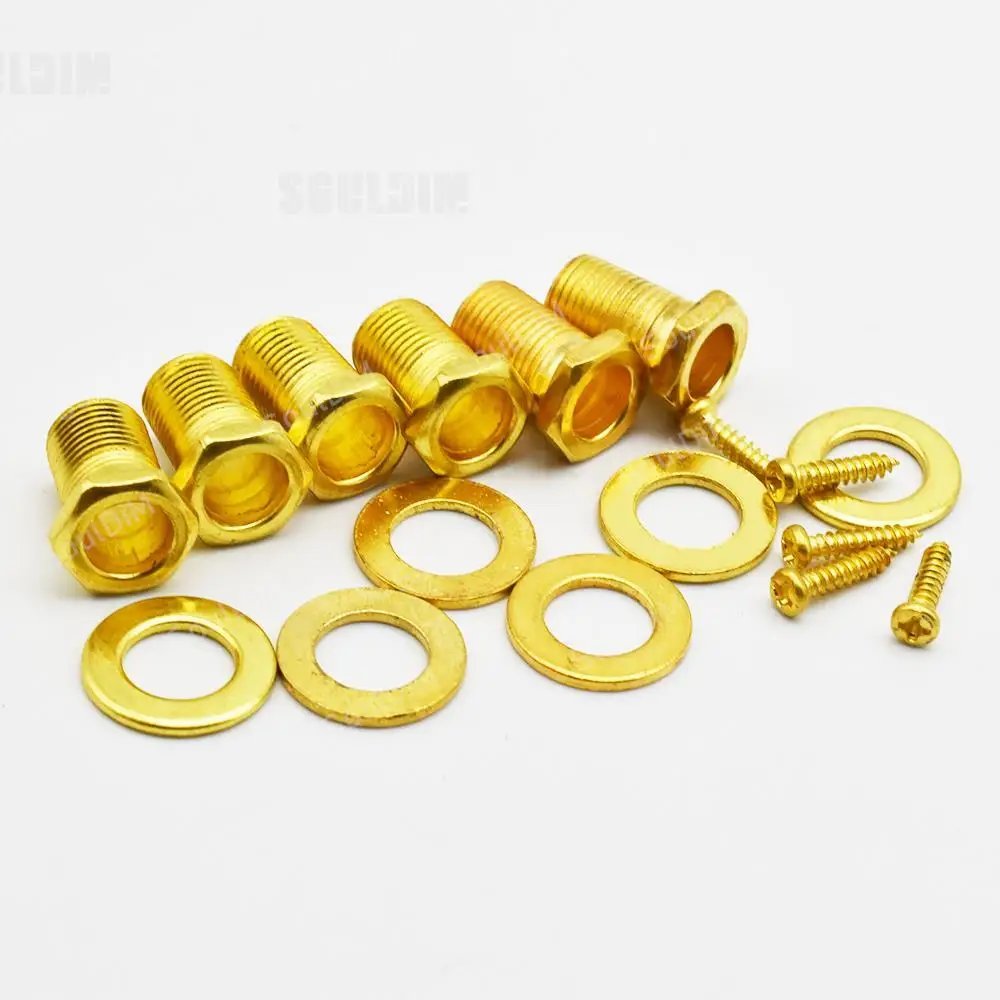 6pcs Auto Locked Locking String Guitar Tuning Pegs keys Tuners Machine Heads for ST TL Electric Acoustic Guitar Gold