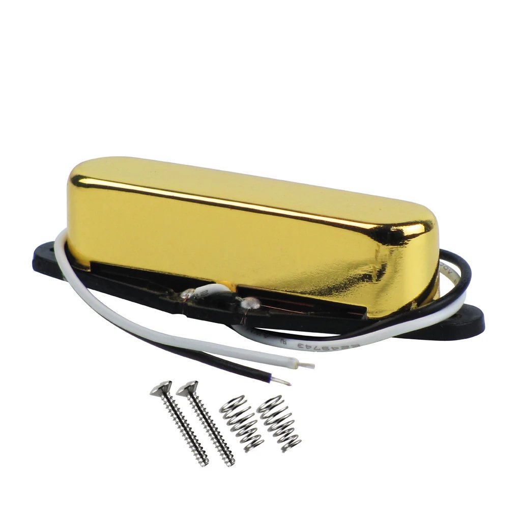 FLEOR 1PCS Alnico 5 Electric Guitar Pickup Neck Single Coil Pickup Fit TL Guitar Parts,Chrome/Gold /Black Choose