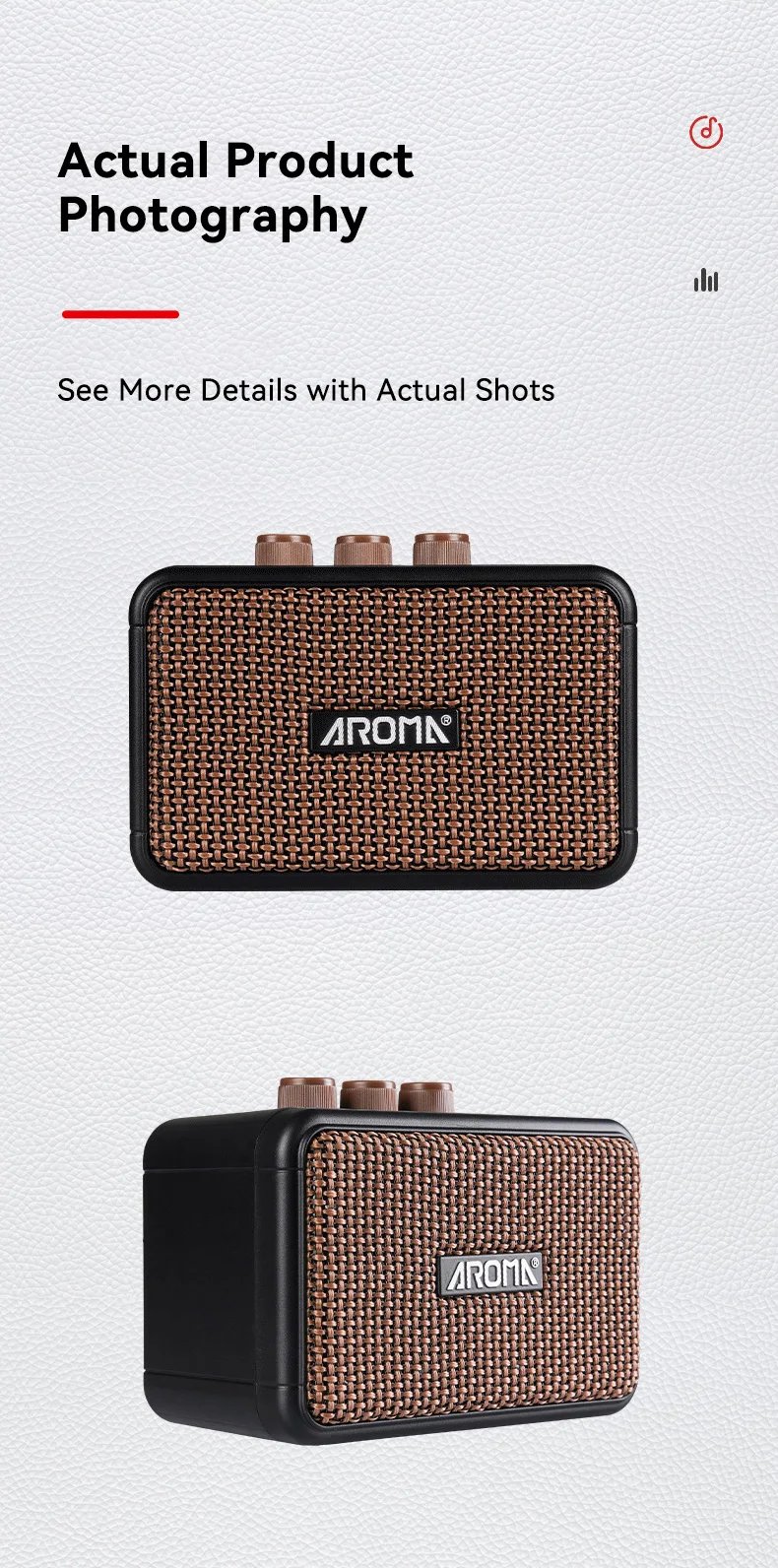 Mini Guitar Amplifier 5W Electric Guitar Amp Small Practice Guitar Amp with Bluetooth Clean & Overdrive Channels Portable