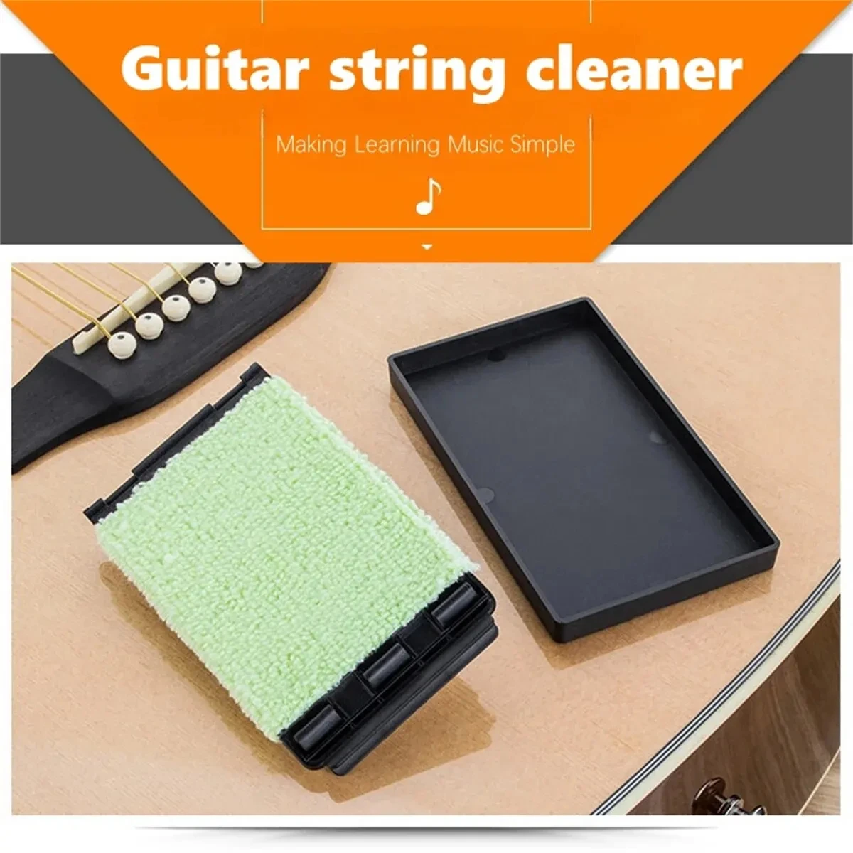 Miwayer Guitar String Cleaner Clean Fretboard Cloth Tool for Maintenance and Care of Violin, Bass, Ukulele, Electric Guitars