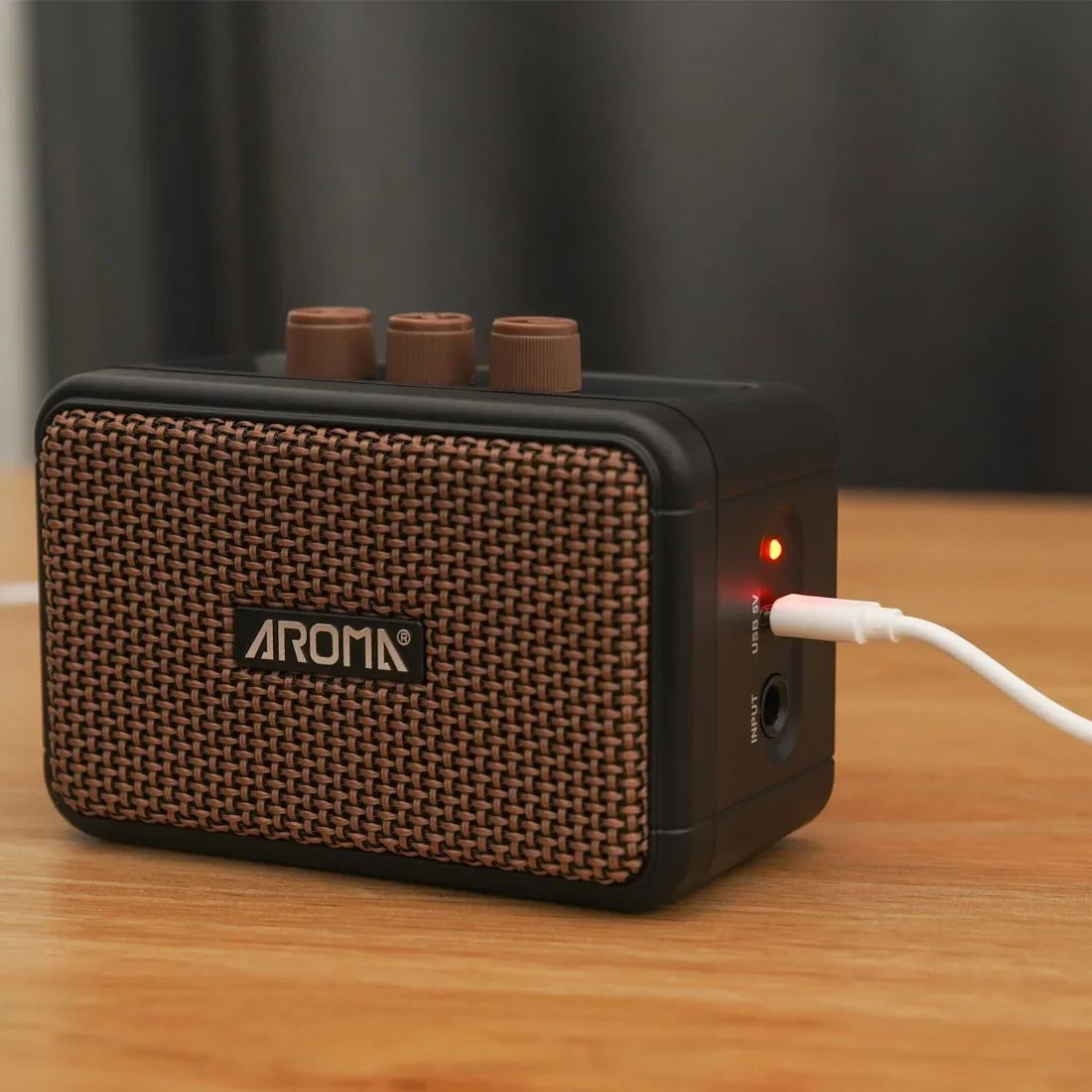 Aroma AG-04 Amplifier Bluetooth Audio AMP Portable Speaker Electric Guitar Mini Amplifier 5W Output Electric Guitar Accessories