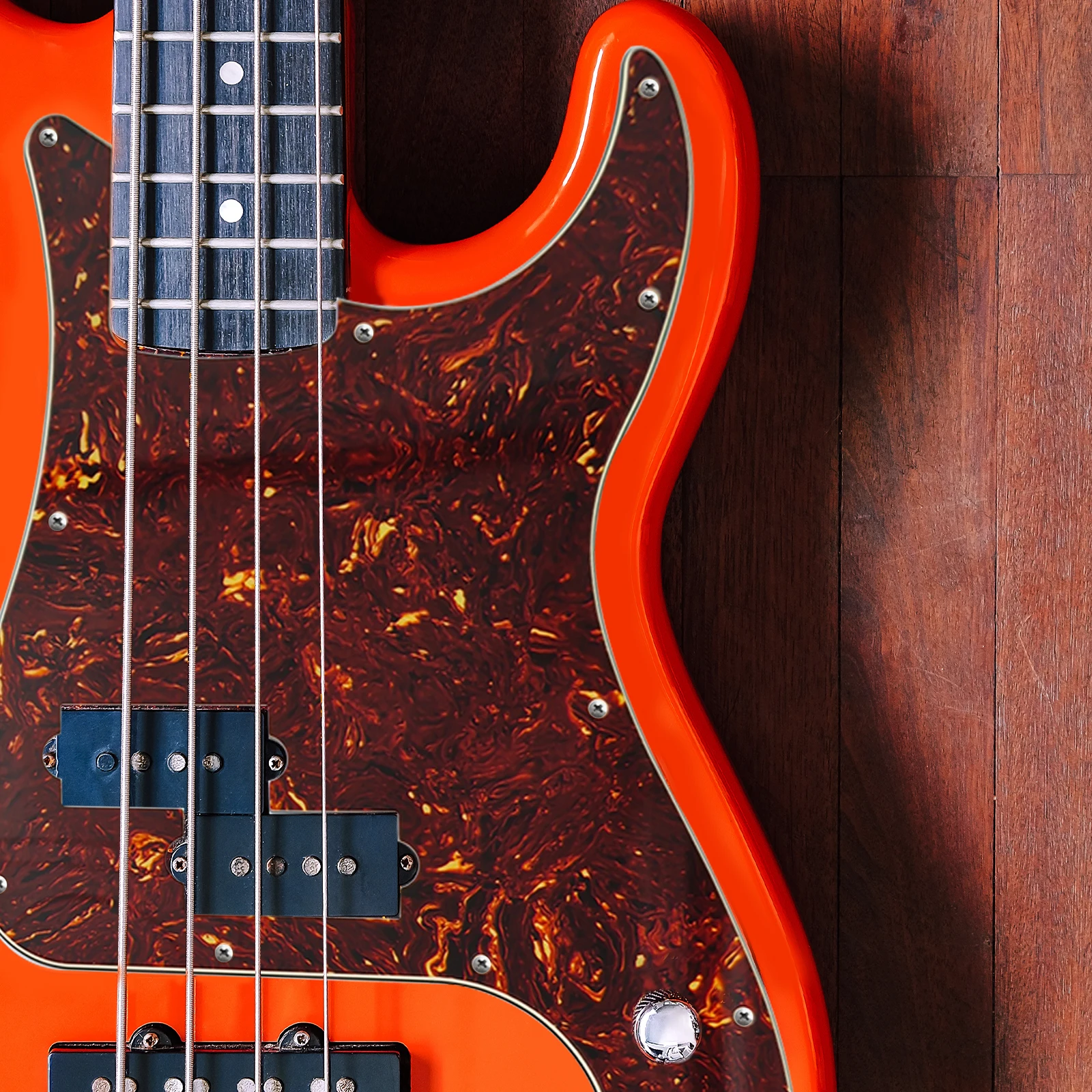 PHRILAM Bass Pickguard Bass 4 Strings Guitar Scratch Plate 13 Holes for PB Bass Without Truss Rod Hole Style