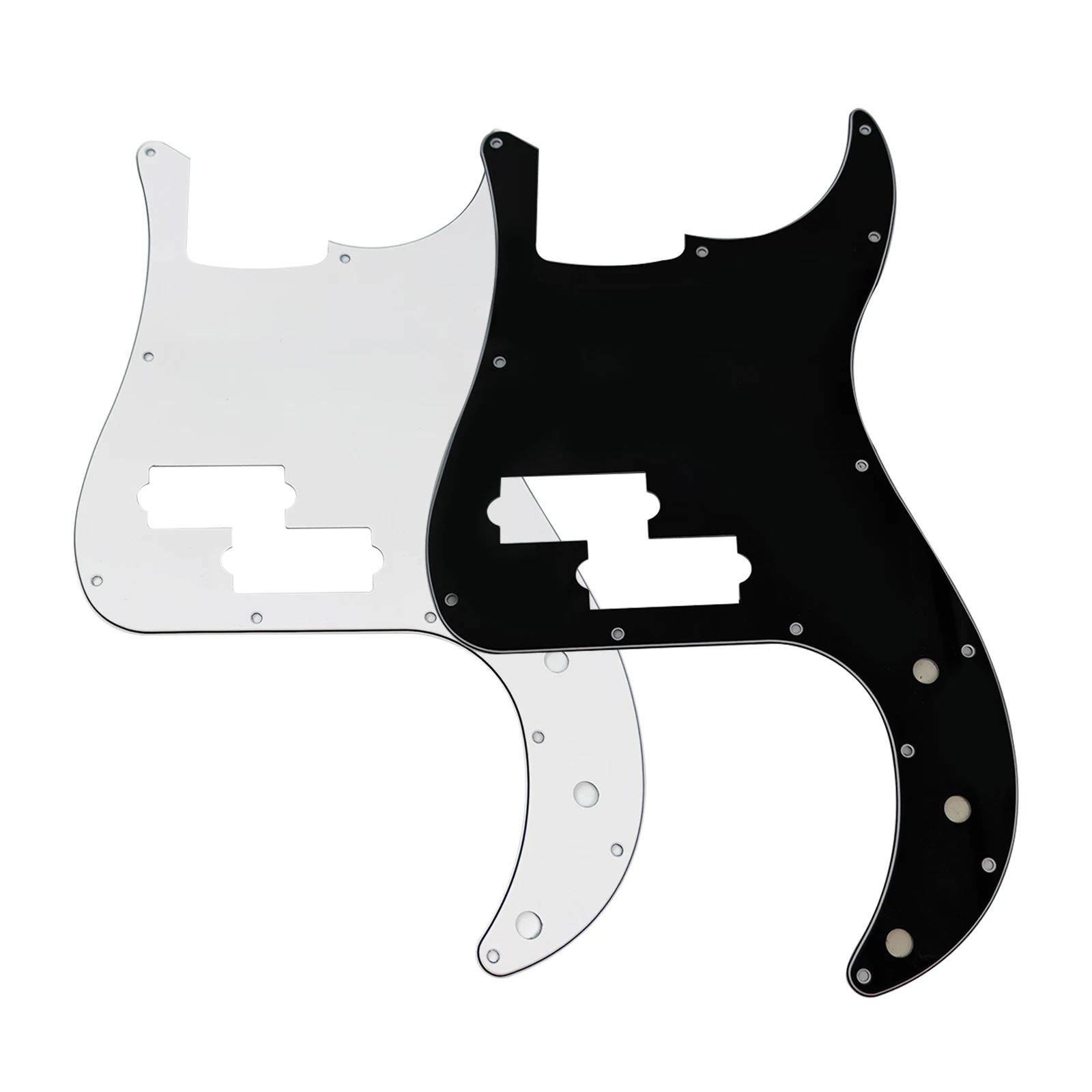 PHRILAM Bass Pickguard Bass 4 Strings Guitar Scratch Plate 13 Holes for PB Bass Without Truss Rod Hole Style