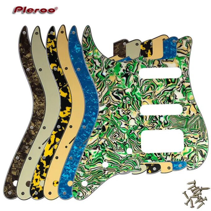 Guitar Parts -For USAMexico Fd Left Handed Stratocaster 72' 11 Screw Hole Standard Humbucker Hss Guitar pickguard Scratch Plate