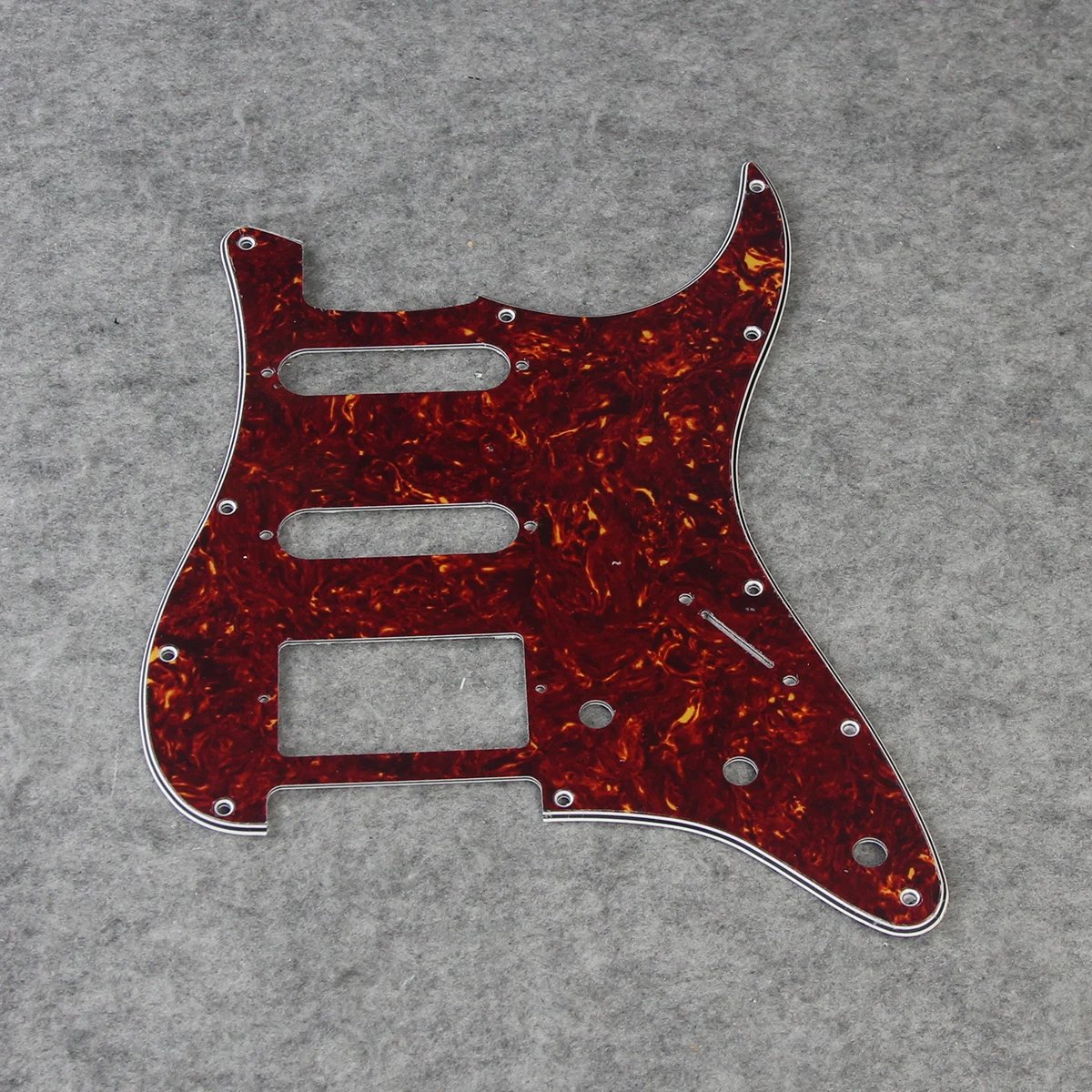 FLEOR Set of 11 Holes SSH ST Electric Guitar Pickguard HSS Scratch Plate & Back Plate & Screws, 8 Colors Choose