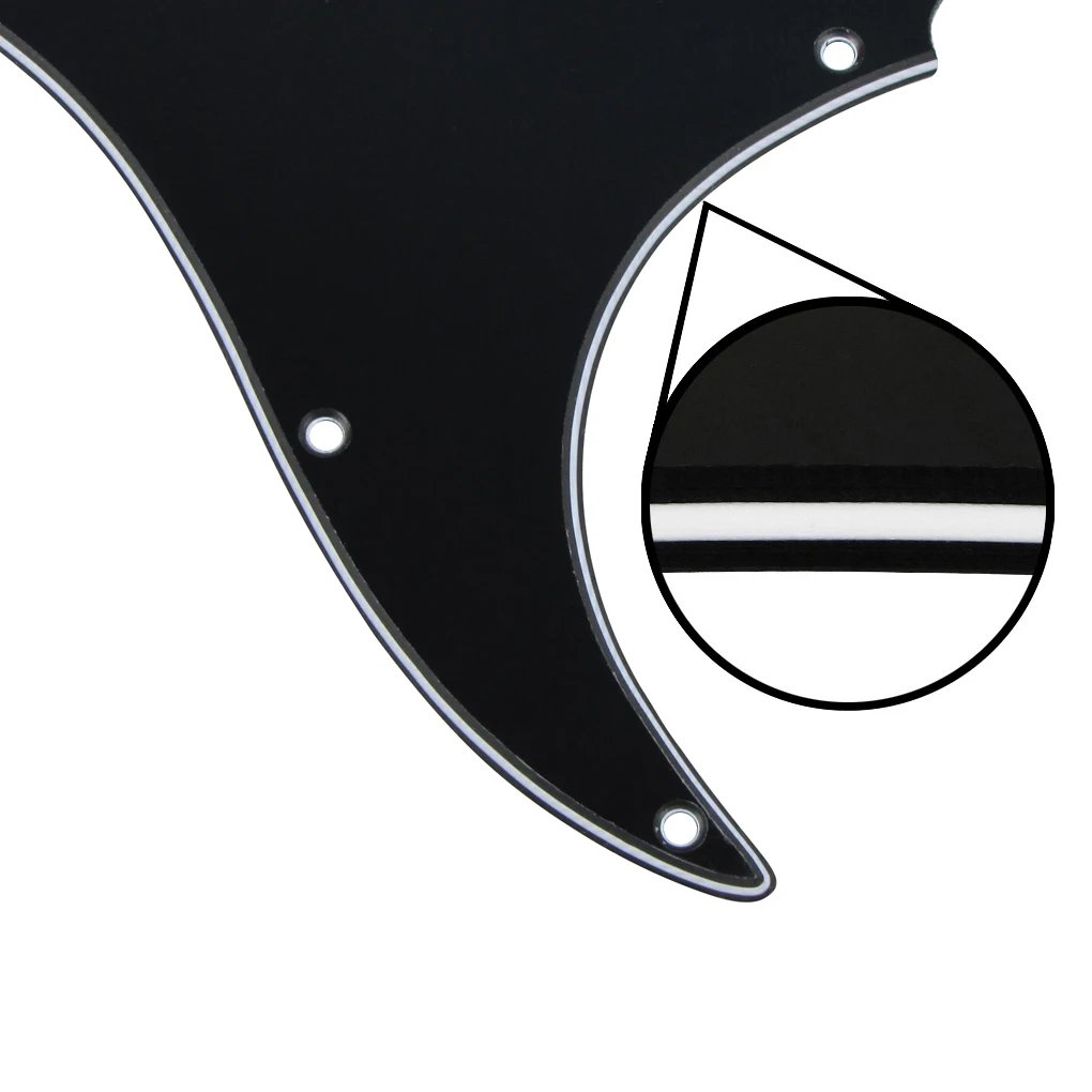 FLEOR Set of 11 Holes SSH ST Electric Guitar Pickguard HSS Scratch Plate & Back Plate & Screws, 8 Colors Choose