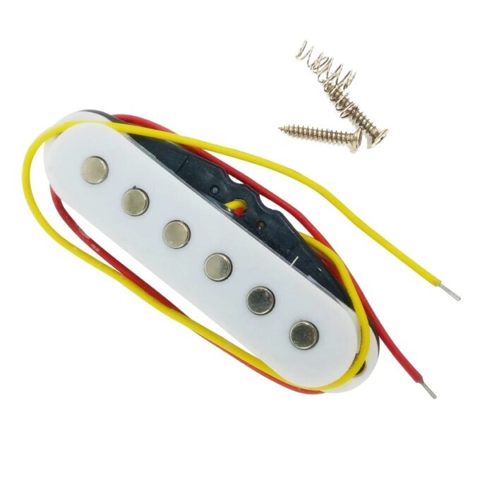Strat Style Electric Guitar Pickup Kit, Single Coil Pickup Loaded Highout Pickup Replacement Fit for 6 String Guitar - Image 3