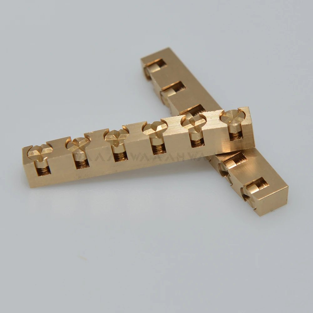 Electric guitar Brass Metal Guitar Nut Height Adjustable 42mm 43 mm Width for ST LP Guitar
