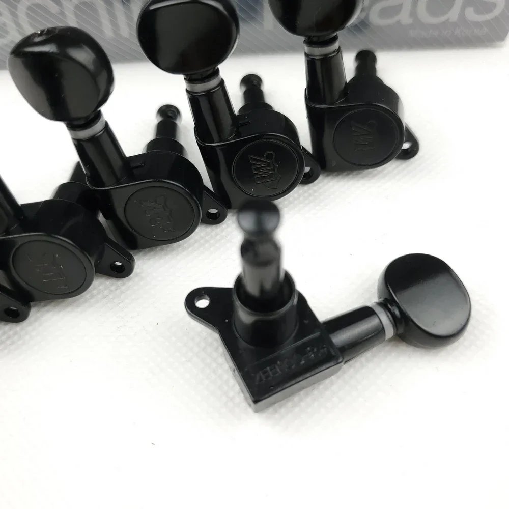 Wilkinson WJN-05 Electric Guitar Machine Heads Tuners Mini Oval Tuner for ST TL Black Tuning Pegs ( With packaging ) Wilkinson WJN-05 Electric Guitar Machine Heads Tuners Mini Oval Tuner for ST TL Black Tuning Pegs ( With packaging )
