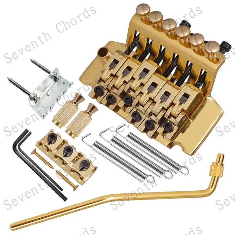 A Set Of Tremolo Double Locking Systyem Pulled Strings Electric Guitar Bridge Accessories Part 3Colors