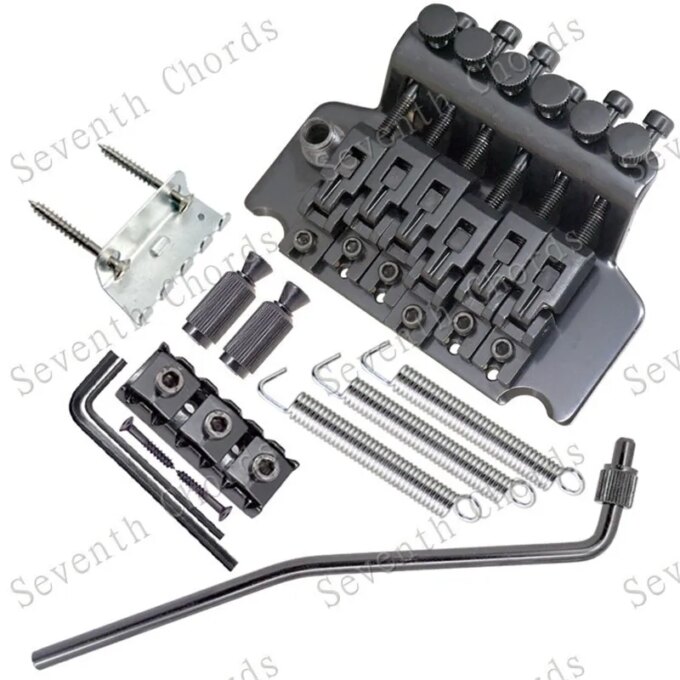 A Set Of Tremolo Double Locking Systyem Pulled Strings Electric Guitar Bridge Accessories Part 3Colors - Image 2
