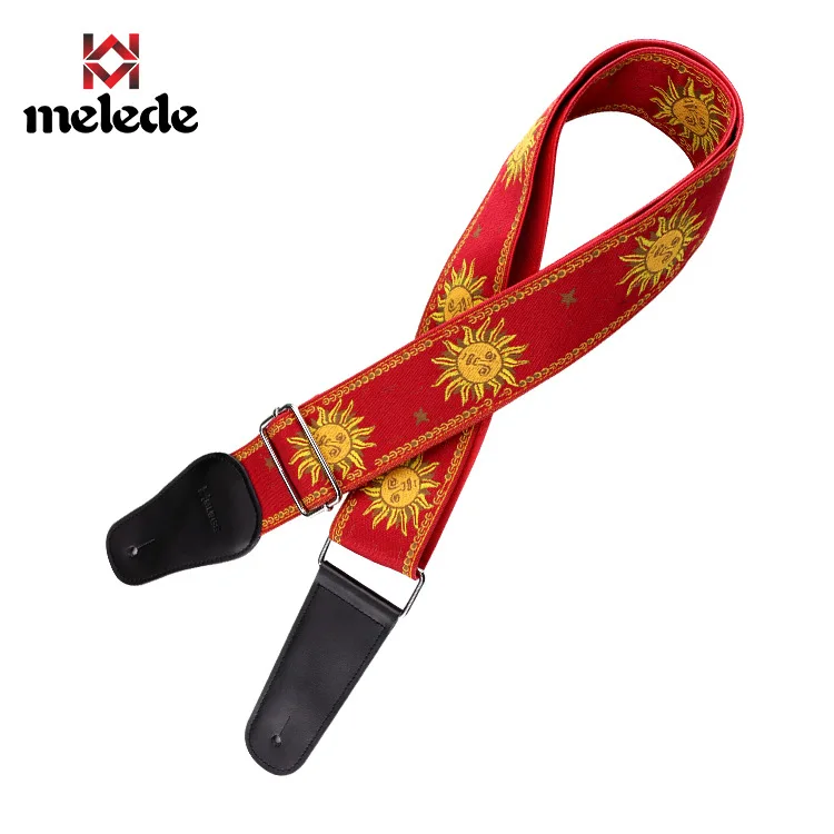 New High Quality Cotton Guitar Strap Acoustic Guitar Strap Electric Bass Guitar Strap Adjustable Length Widen 6.2 Cm
