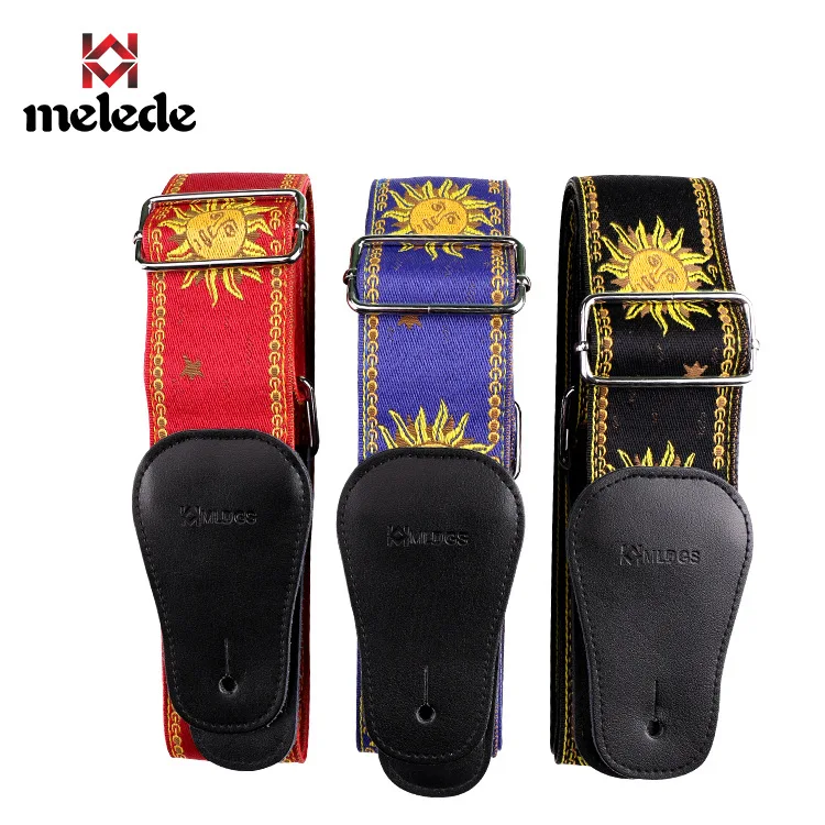 New High Quality Cotton Guitar Strap Acoustic Guitar Strap Electric Bass Guitar Strap Adjustable Length Widen 6.2 Cm