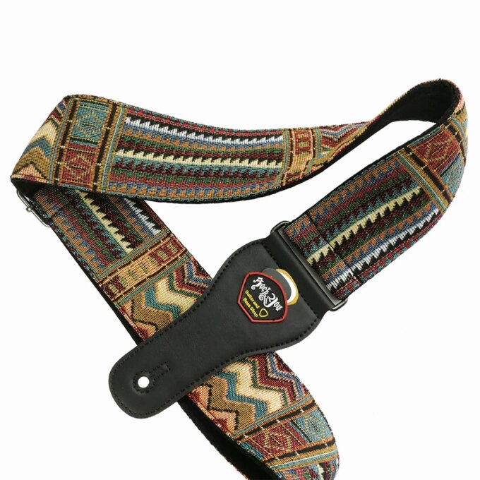 New High Quality Cotton Guitar Strap Acoustic Guitar Strap Electric Bass Guitar Strap Adjustable Length Widen 6.2 Cm - Image 3