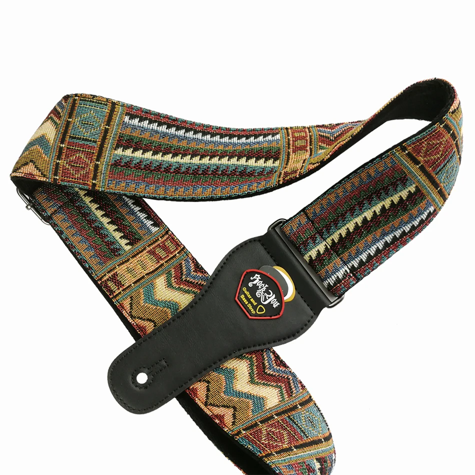 New High Quality Cotton Guitar Strap Acoustic Guitar Strap Electric Bass Guitar Strap Adjustable Length Widen 6.2 Cm