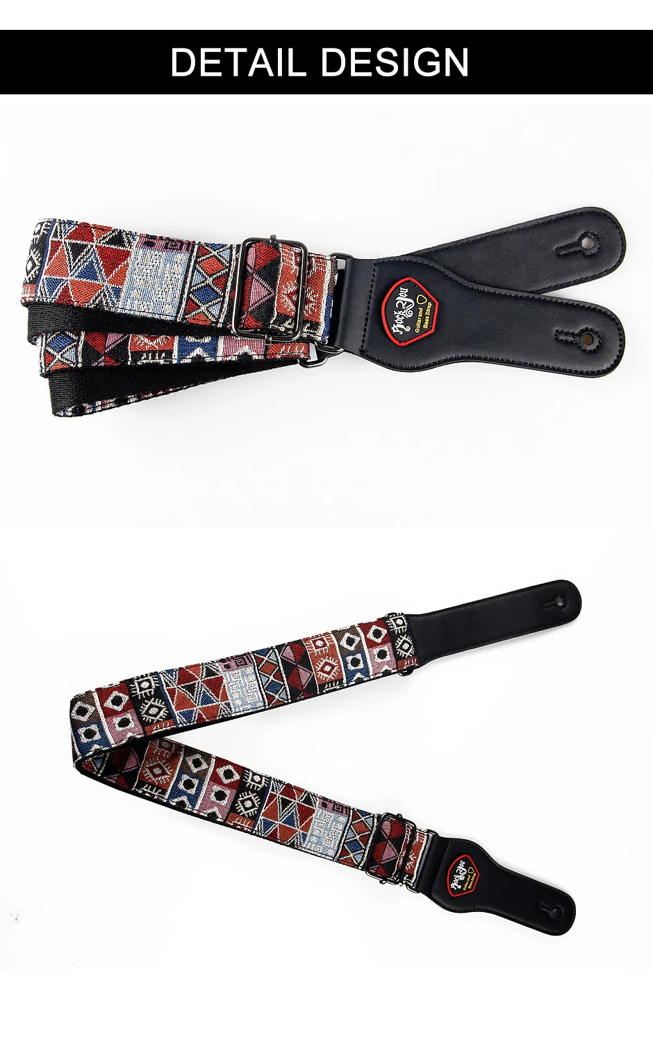 New High Quality Cotton Guitar Strap Acoustic Guitar Strap Electric Bass Guitar Strap Adjustable Length Widen 6.2 Cm