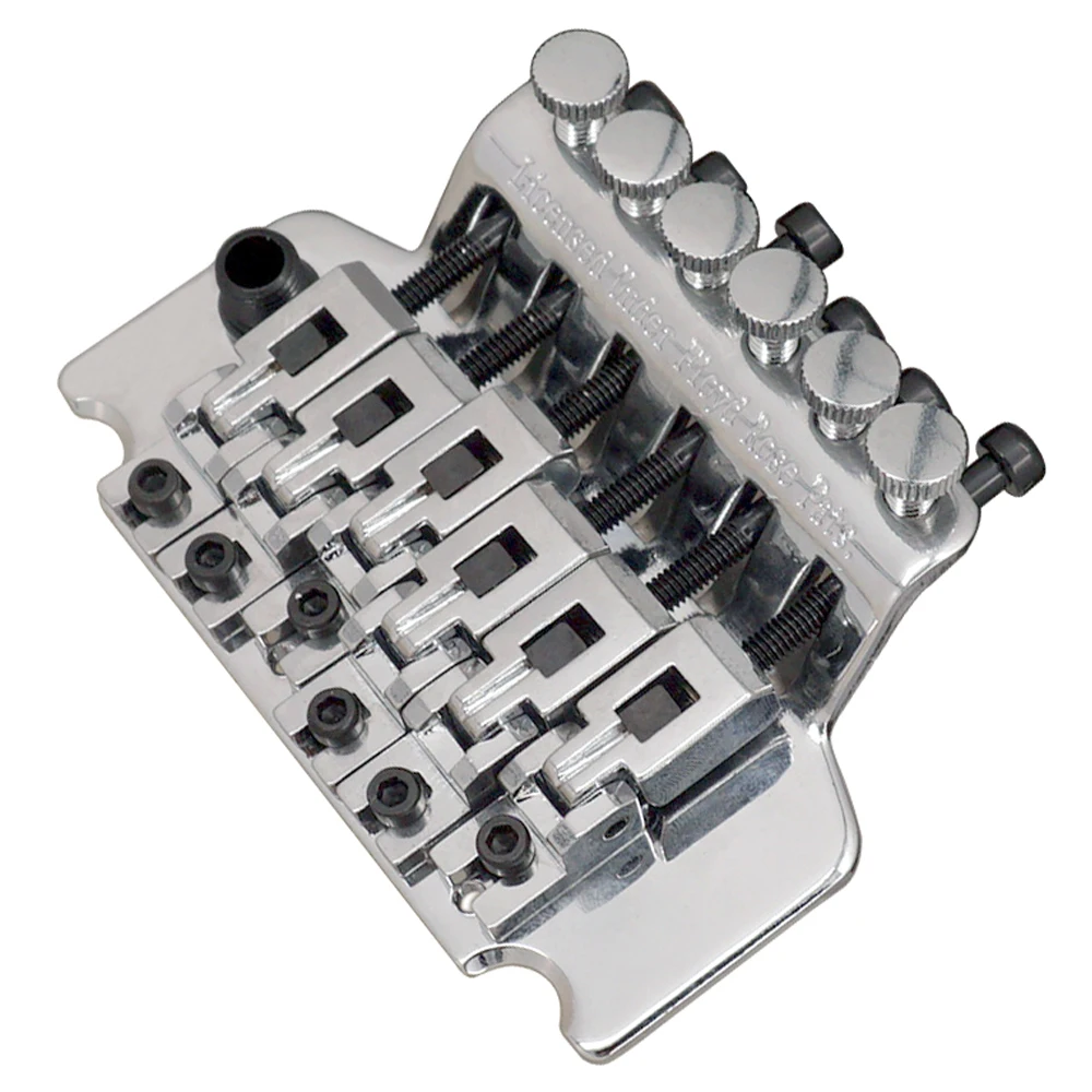 6 String Double Roll Tailpiece Saddle Tremolo Bridge System for Electric Guitar Replacement