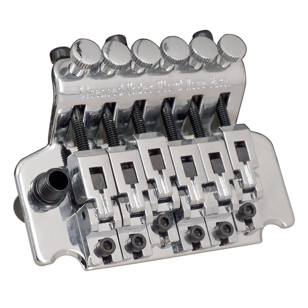 6 String Double Roll Tailpiece Saddle Tremolo Bridge System for Electric Guitar Replacement