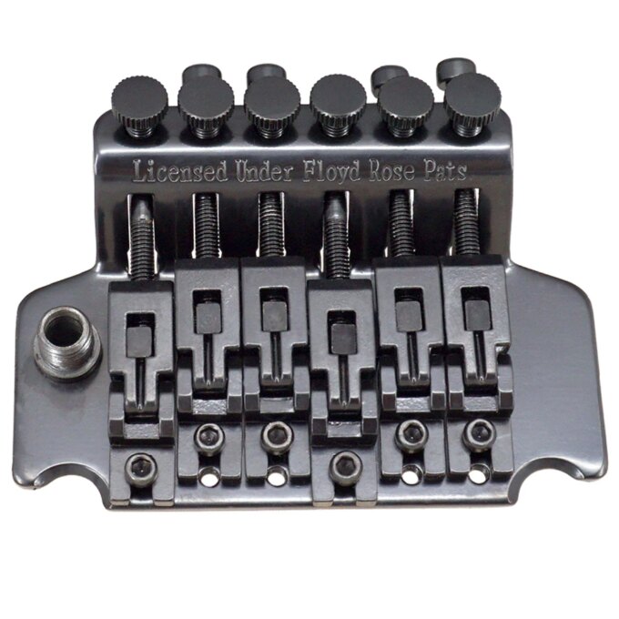 6 String Double Roll Tailpiece Saddle Tremolo Bridge System for Electric Guitar Replacement - Image 3