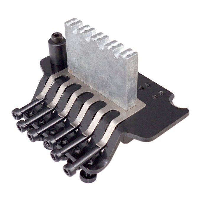 6 String Double Roll Tailpiece Saddle Tremolo Bridge System for Electric Guitar Replacement - Image 2