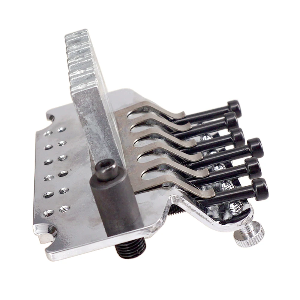 6 String Double Roll Tailpiece Saddle Tremolo Bridge System for Electric Guitar Replacement