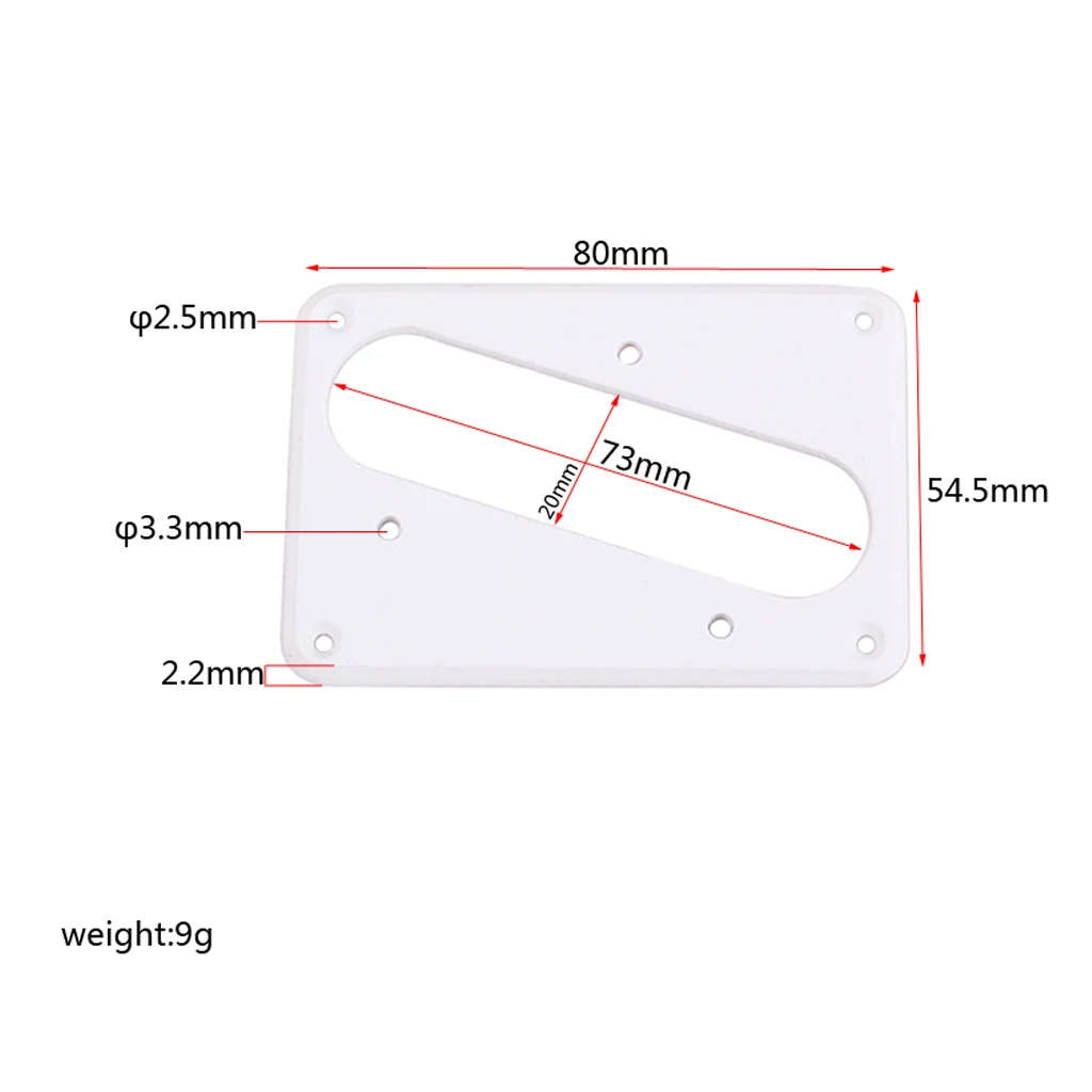 Conversion pickup mounting ring guitar-humbucker to telecaster bridge arcylic mirror
