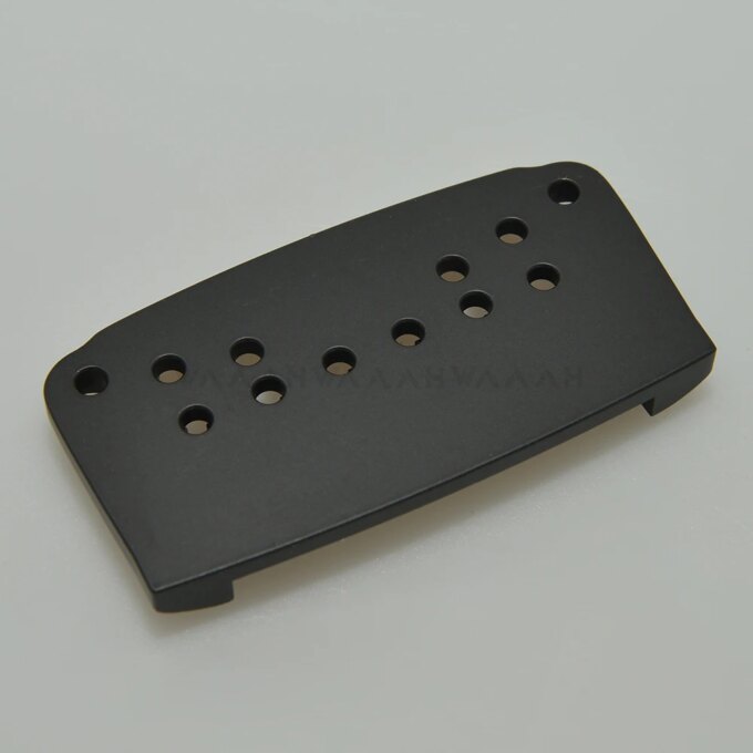 CNC Machined 6 String Electric Guitar Bridge for Ibby HM Retrofited Iban-ez Chrome Black - Image 2