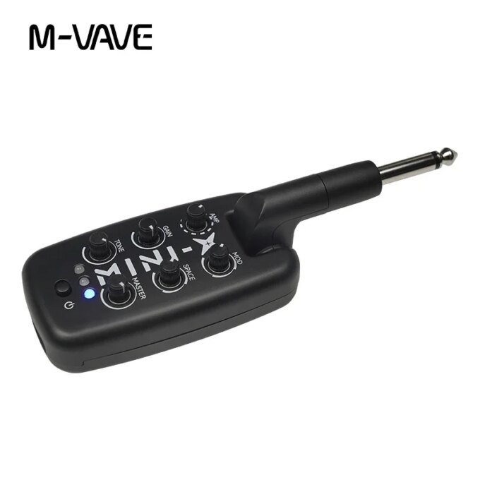 M-VAVE MINI-X Headphone Amplifier Guitar Bass Effects Portable Rechargeable Plug-In Amp Built-in 9 Different Amplifier Tones - Image 2