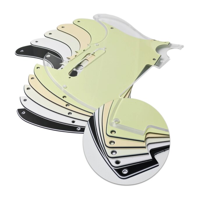 PHRILAM 8 Hole TL electric guitar guard,Fits American/Mexican Standard,Includes Mounting Screws  Enhance Guitar Tone&Protection - Image 4