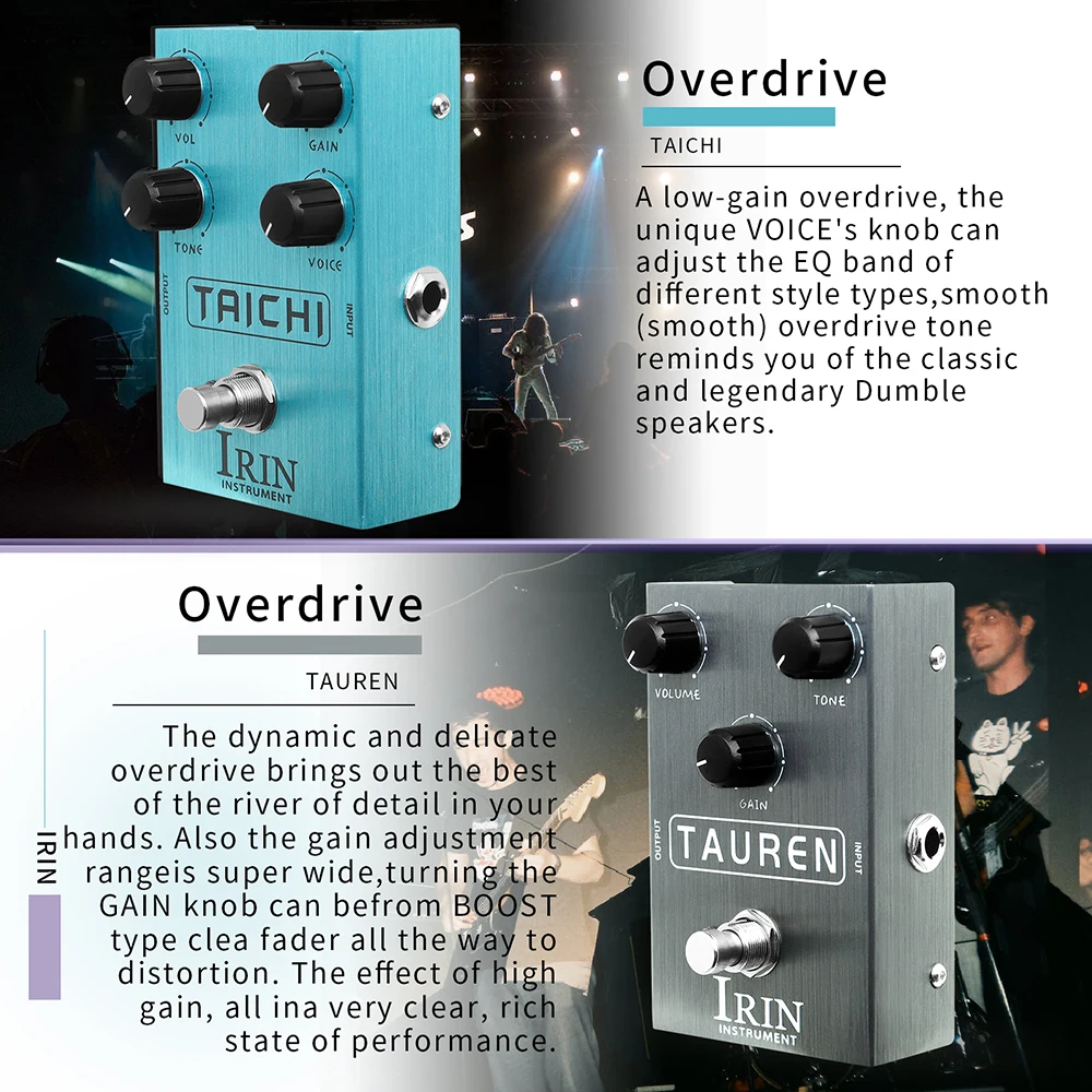 IRIN Guitar Effect Pedal Overdrive Distortion Speakers Analog Classic British Rock Effect Electric Bass Guitar Pedal True Bypass IRIN Guitar Effect Pedal Overdrive Distortion Speakers Analog Classic British Rock Effect Electric Bass Guitar Pedal True Bypass