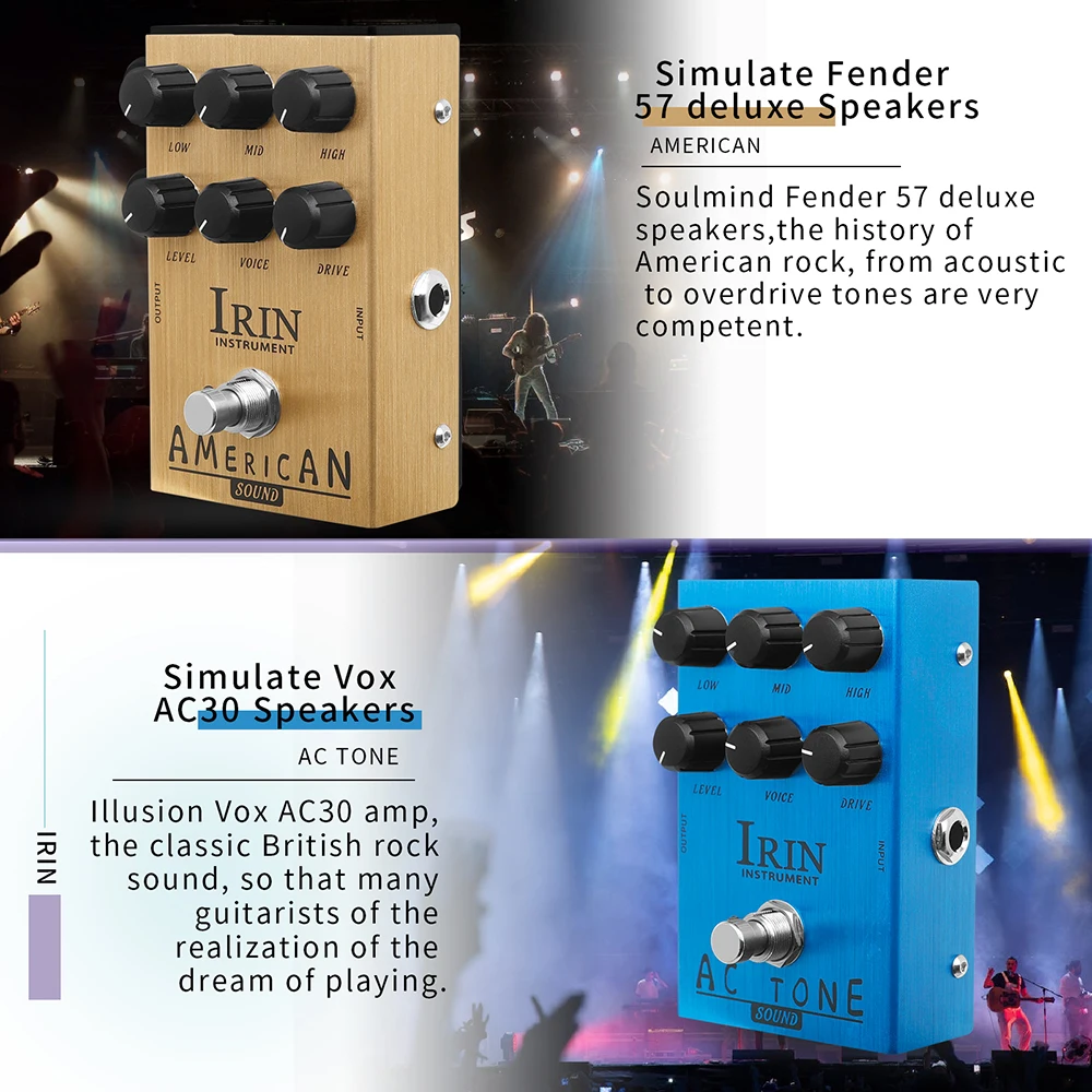 IRIN Guitar Effect Pedal Overdrive Distortion Speakers Analog Classic British Rock Effect Electric Bass Guitar Pedal True Bypass IRIN Guitar Effect Pedal Overdrive Distortion Speakers Analog Classic British Rock Effect Electric Bass Guitar Pedal True Bypass