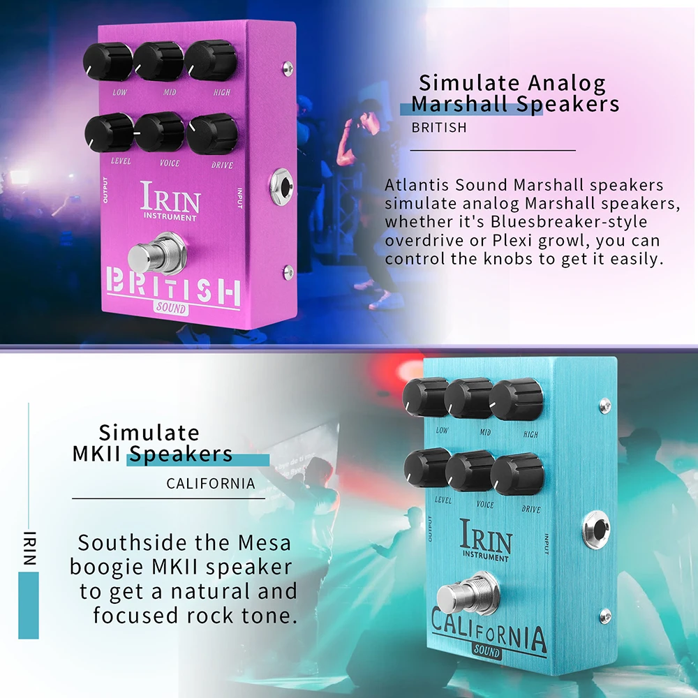 IRIN Guitar Effect Pedal Overdrive Distortion Speakers Analog Classic British Rock Effect Electric Bass Guitar Pedal True Bypass IRIN Guitar Effect Pedal Overdrive Distortion Speakers Analog Classic British Rock Effect Electric Bass Guitar Pedal True Bypass