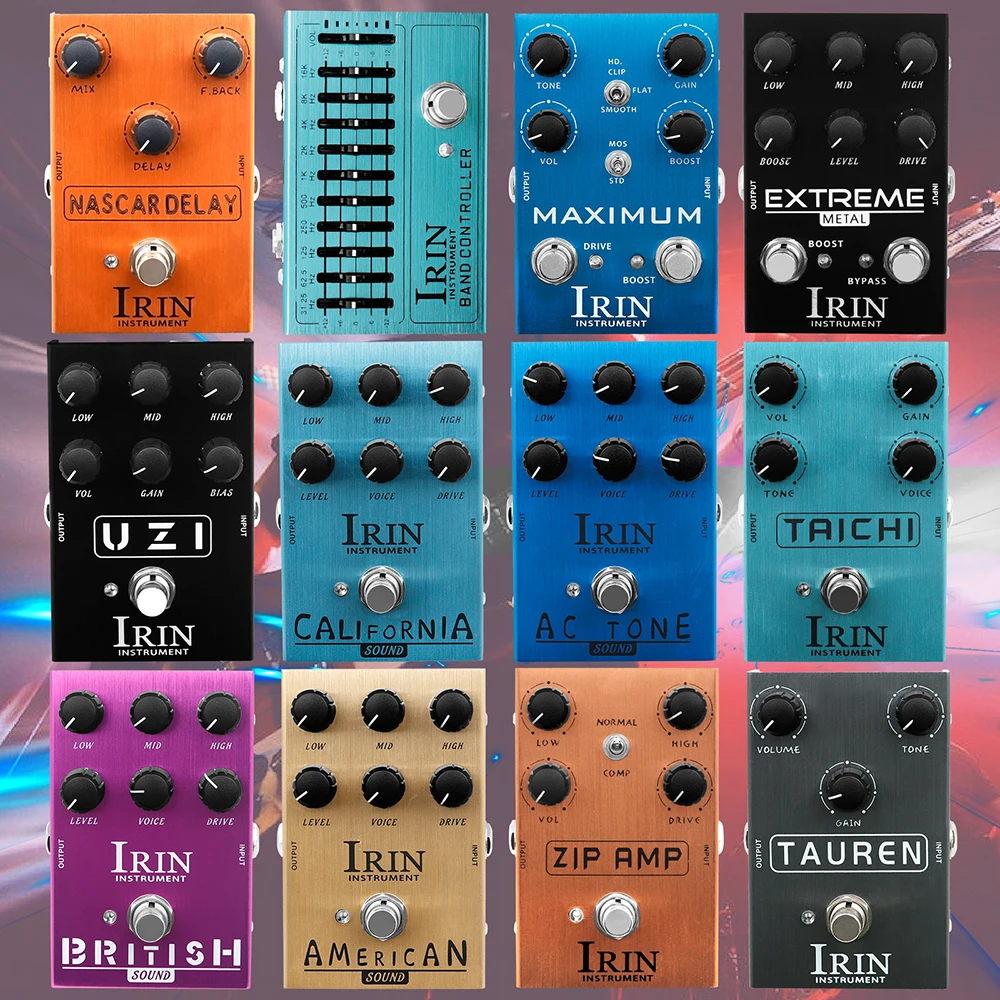 IRIN Guitar Effect Pedal Overdrive Distortion Speakers Analog Classic British Rock Effect Electric Bass Guitar Pedal True Bypass IRIN Guitar Effect Pedal Overdrive Distortion Speakers Analog Classic British Rock Effect Electric Bass Guitar Pedal True Bypass