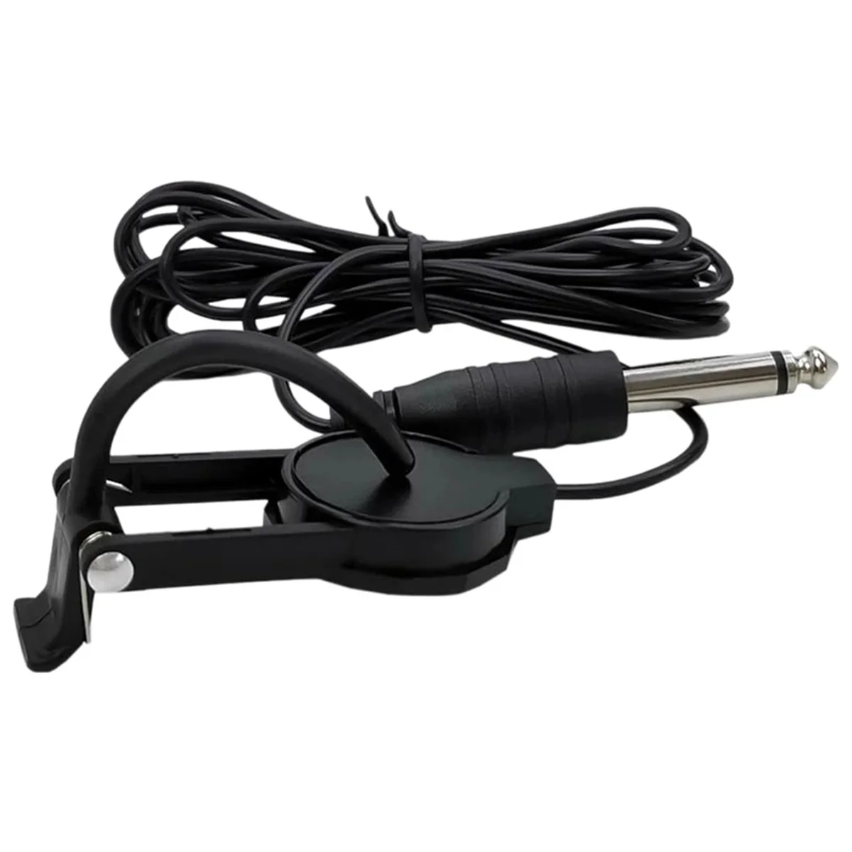 Audio Jack Clip On Pickup for Acoustic GuitarMandolinBouzoukiViolinBanjoUkulele Length 2.5 M Sound Pickup Transducer